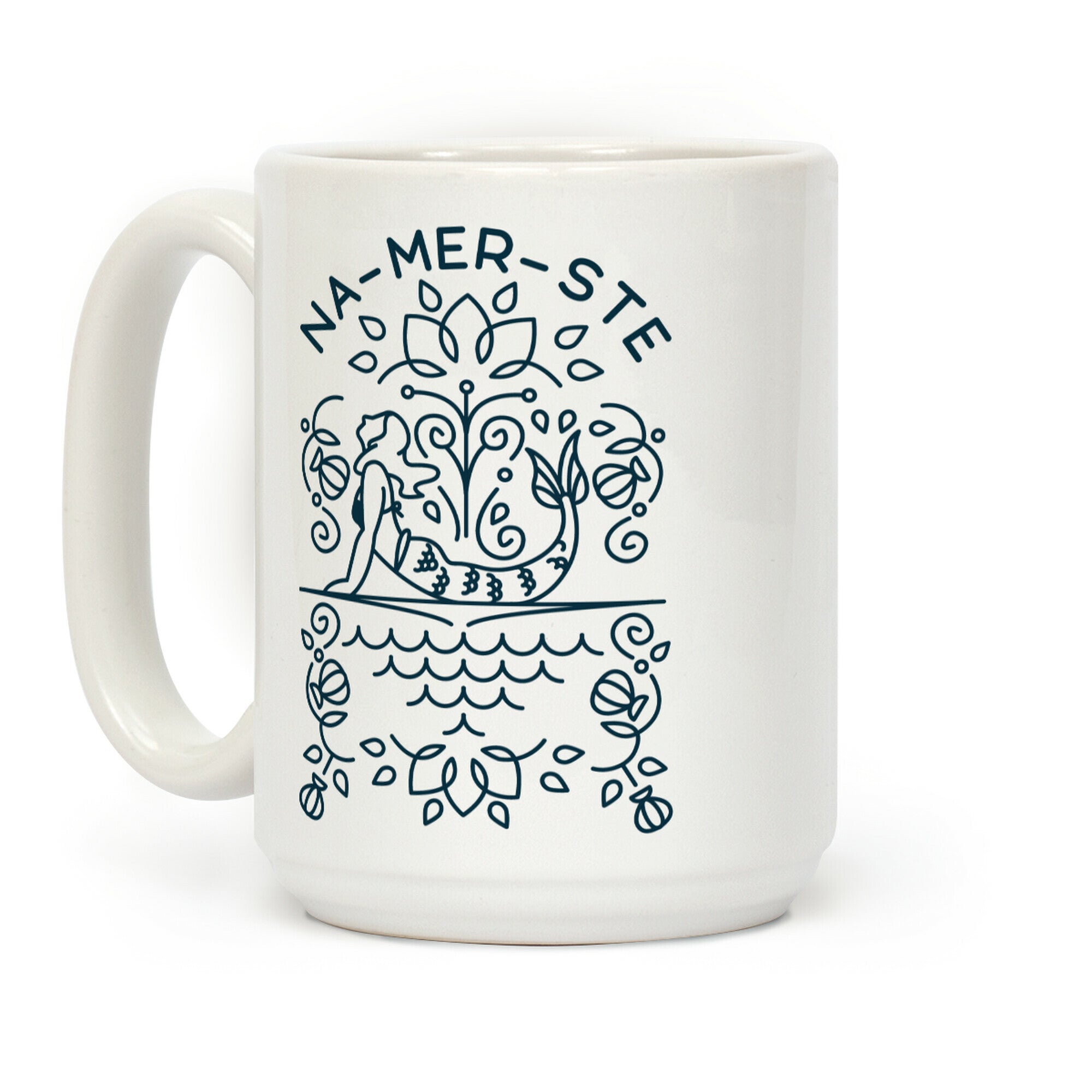 Na-Mer-Ste Mermaid Yoga Coffee Mug